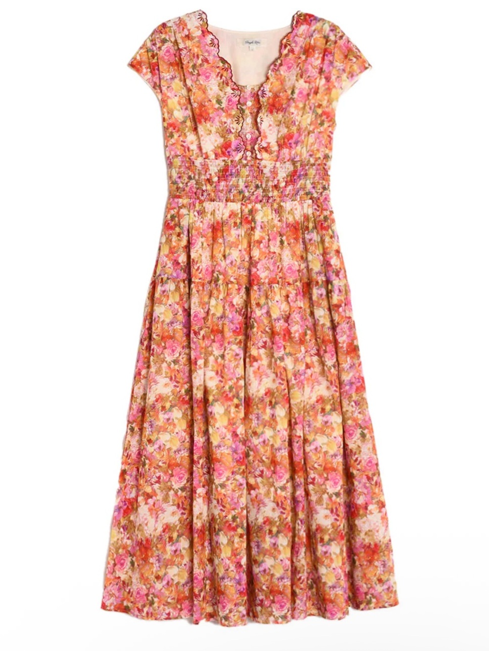Simple Retro Adalyn floral Midi dress Size Large New with tag